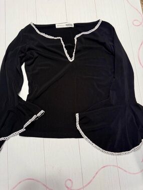 Necessary OBJECTS long sleeve peplum top best for XS/S